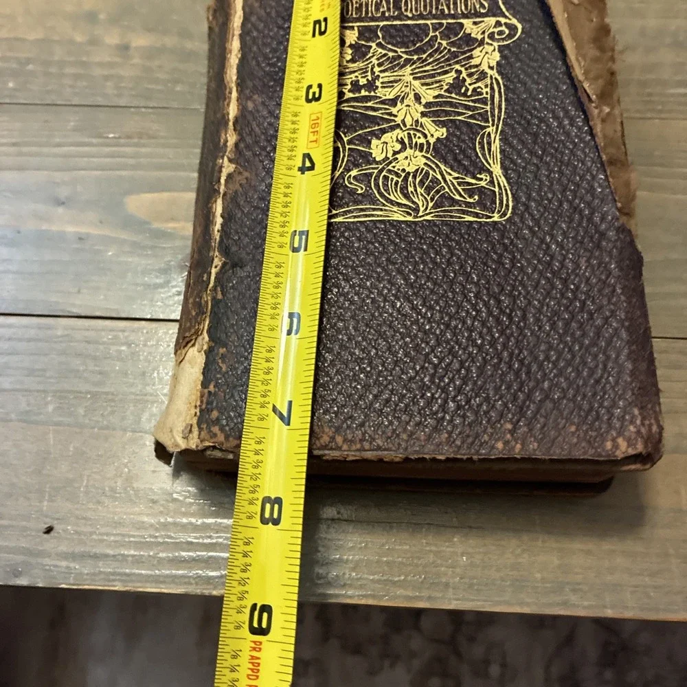 A Dictionary Of Poetical Quotations By Ward 1883 Antique Book T.Y. Crowell & Co.